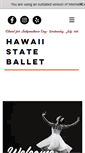 Mobile Screenshot of hawaiistateballet.com